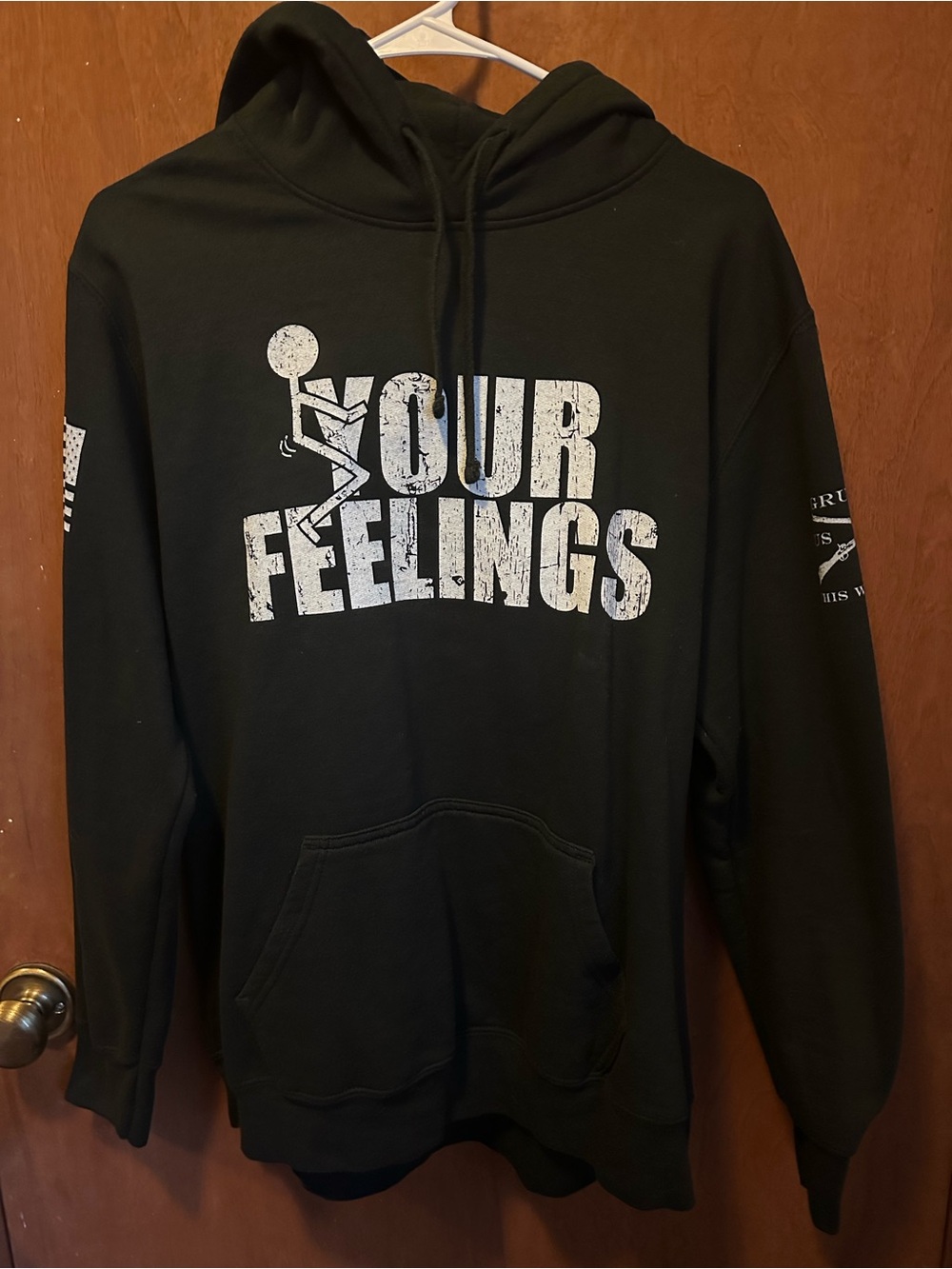 Grunt Style Black 'Your Feelings' Graphic Hoodie